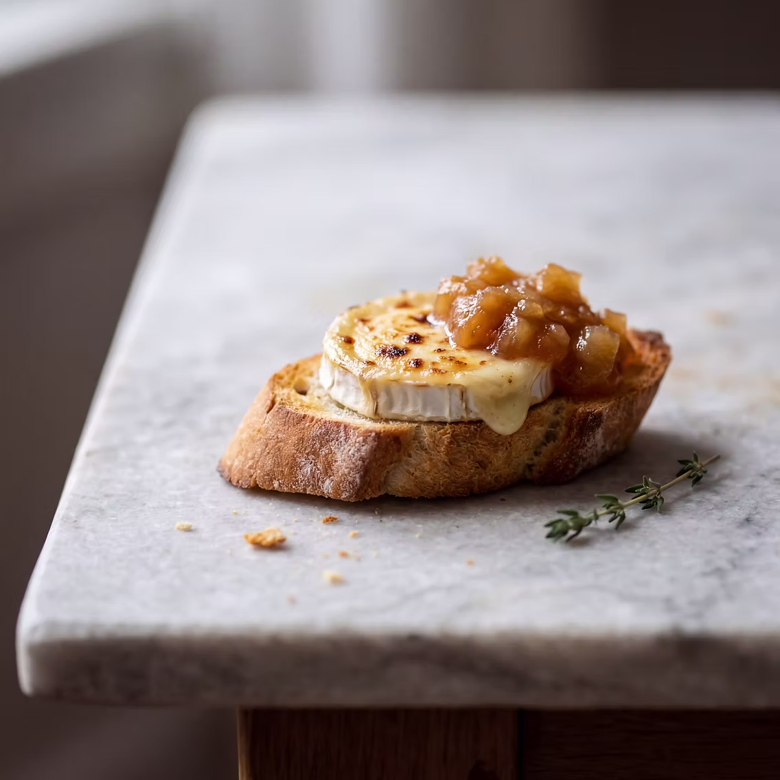 Gratinert chèvre på toast